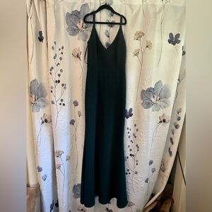 Lulus Maxi Mermaid Dress in Forest Green